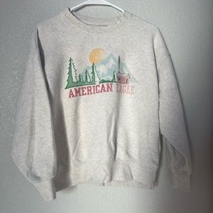American eagle sweatshirt s(xs) c(white)